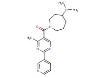 N,N-dimethyl-1-{[4-methyl-2-(3-pyridinyl)-5-pyrimidinyl]carbonyl}-4-azepanamine