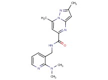 N-{[2-(dimethylamino)pyridin-3-yl]methyl}-2,7-dimethylpyrazolo[1,5-a]pyrimidine-5-carboxamide
