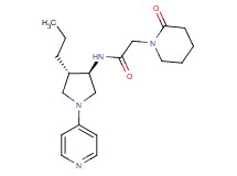 2-(2-oxo-1-piperidinyl)-N-[rel-(3R,4S)-4-propyl-1-(4-pyridinyl)-3-pyrrolidinyl]acetamide hydrochloride