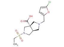 (3aS*,6aS*)-2-[(5-chloro-2-furyl)methyl]-5-(ethylsulfonyl)hexahydropyrrolo[3,4-c]pyrrole-3a(1H)-carboxylic acid