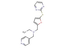 N-(pyridin-4-ylmethyl)-N-{[5-(pyrimidin-2-ylthio)-2-furyl]methyl}ethanamine
