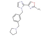 2-methyl-4-{1-[3-(pyrrolidin-1-ylmethyl)benzyl]-1H-imidazol-2-yl}-1,3-oxazole