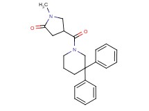 4-[(3,3-diphenylpiperidin-1-yl)carbonyl]-1-methylpyrrolidin-2-one