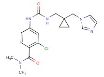 2-chloro-4-{[({[1-(1H-imidazol-1-ylmethyl)cyclopropyl]methyl}amino)carbonyl]amino}-N,N-dimethylbenzamide