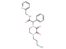 2-(4-butyl-2,3-dioxopiperazin-1-yl)-2-phenyl-N-(pyridin-2-ylmethyl)acetamide