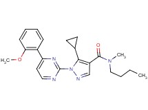 N-butyl-5-cyclopropyl-1-[4-(2-methoxyphenyl)-2-pyrimidinyl]-N-methyl-1H-pyrazole-4-carboxamide