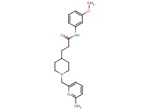 N-(3-methoxyphenyl)-3-{1-[(6-methyl-2-pyridinyl)methyl]-4-piperidinyl}propanamide
