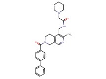N-{[7-(4-biphenylylcarbonyl)-3-methyl-5,6,7,8-tetrahydro-2,7-naphthyridin-4-yl]methyl}-2-(1-piperidinyl)acetamide