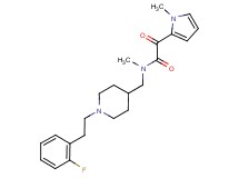 N-({1-[2-(2-fluorophenyl)ethyl]piperidin-4-yl}methyl)-N-methyl-2-(1-methyl-1H-pyrrol-2-yl)-2-oxoacetamide