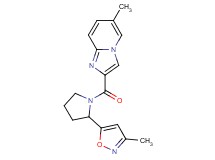 6-methyl-2-{[2-(3-methyl-5-isoxazolyl)-1-pyrrolidinyl]carbonyl}imidazo[1,2-a]pyridine