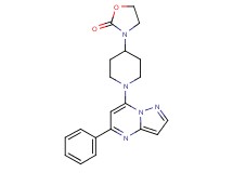 3-[1-(5-phenylpyrazolo[1,5-a]pyrimidin-7-yl)-4-piperidinyl]-1,3-oxazolidin-2-one