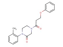1-(2-methylphenyl)-4-(3-phenoxypropanoyl)-2-piperazinone