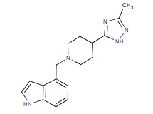 4-{[4-(3-methyl-1H-1,2,4-triazol-5-yl)piperidin-1-yl]methyl}-1H-indole