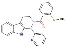 2-[2-(methylthio)benzoyl]-1-(2-pyridinyl)-2,3,4,9-tetrahydro-1H-beta-carboline