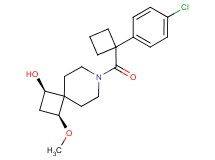 (1R*,3S*)-7-{[1-(4-chlorophenyl)cyclobutyl]carbonyl}-3-methoxy-7-azaspiro[3.5]nonan-1-ol