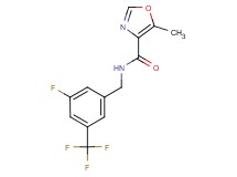 N-[3-fluoro-5-(trifluoromethyl)benzyl]-5-methyl-1,3-oxazole-4-carboxamide
