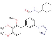 N-(cyclohexylmethyl)-2',3',4'-trimethoxy-5-(1H-tetrazol-1-yl)-3-biphenylcarboxamide