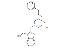 [1-[(1-ethyl-1H-benzimidazol-2-yl)methyl]-4-(3-phenylpropyl)-4-piperidinyl]methanol