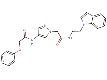 N-[1-(2-{[2-(1H-indol-1-yl)ethyl]amino}-2-oxoethyl)-1H-pyrazol-4-yl]-2-phenoxyacetamide