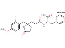 N-{3-[2-(2-fluoro-4-methoxybenzyl)-5-oxo-2-pyrrolidinyl]propanoyl}-L-phenylalaninamide