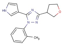 1-(2-methylphenyl)-5-(1H-pyrrol-3-yl)-3-(tetrahydrofuran-3-yl)-1H-1,2,4-triazole