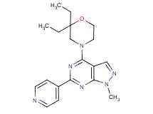 4-(2,2-diethyl-4-morpholinyl)-1-methyl-6-(4-pyridinyl)-1H-pyrazolo[3,4-d]pyrimidine