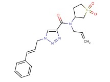 N-allyl-N-(1,1-dioxidotetrahydro-3-thienyl)-1-[(2E)-3-phenyl-2-propen-1-yl]-1H-1,2,3-triazole-4-carboxamide