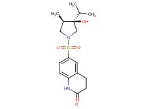 6-{[(3R*,4R*)-3-hydroxy-3-isopropyl-4-methyl-1-pyrrolidinyl]sulfonyl}-3,4-dihydro-2(1H)-quinolinone