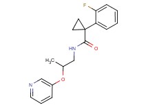 1-(2-fluorophenyl)-N-[2-(pyridin-3-yloxy)propyl]cyclopropanecarboxamide