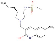 N-{rel-(3S,4R)-1-[(2-hydroxy-6-methyl-3-quinolinyl)methyl]-4-propyl-3-pyrrolidinyl}methanesulfonamide