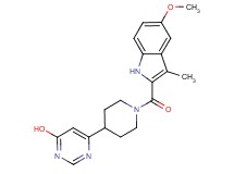 6-{1-[(5-methoxy-3-methyl-1H-indol-2-yl)carbonyl]piperidin-4-yl}pyrimidin-4-ol