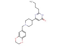 2-butyl-6-[1-(2,3-dihydro-1,4-benzodioxin-6-ylmethyl)-4-piperidinyl]-4(3H)-pyrimidinone trifluoroacetate