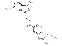 2-amino-N-[(1,5-dimethyl-1H-indazol-3-yl)methyl]-3-ethyl-3H-imidazo[4,5-b]pyridine-6-carboxamide