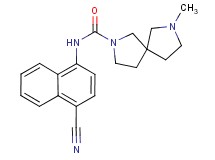 N-(4-cyano-1-naphthyl)-7-methyl-2,7-diazaspiro[4.4]nonane-2-carboxamide