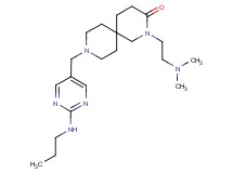 2-[2-(dimethylamino)ethyl]-9-{[2-(propylamino)pyrimidin-5-yl]methyl}-2,9-diazaspiro[5.5]undecan-3-one