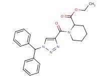 ethyl 1-{[1-(diphenylmethyl)-1H-1,2,3-triazol-4-yl]carbonyl}-2-piperidinecarboxylate