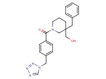 {3-benzyl-1-[4-(1H-tetrazol-1-ylmethyl)benzoyl]-3-piperidinyl}methanol