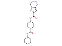 N-{1-[(cyclohexylamino)carbonyl]-4-piperidinyl}-4,5,6,7-tetrahydropyrazolo[1,5-a]pyrazine-2-carboxamide hydrochloride