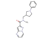 N-methyl-N-[(1-phenylpyrrolidin-3-yl)methyl]pyrazolo[1,5-a]pyrimidine-2-carboxamide