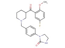 1-(4-{[3-(5-fluoro-2-methoxybenzoyl)-1-piperidinyl]methyl}phenyl)-2-imidazolidinone