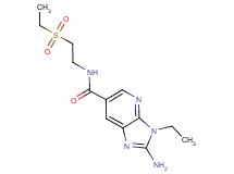 2-amino-3-ethyl-N-[2-(ethylsulfonyl)ethyl]-3H-imidazo[4,5-b]pyridine-6-carboxamide