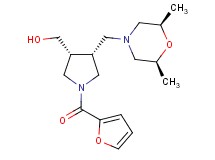 [(3R*,4R*)-4-{[(2R*,6S*)-2,6-dimethyl-4-morpholinyl]methyl}-1-(2-furoyl)-3-pyrrolidinyl]methanol