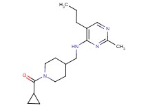 N-{[1-(cyclopropylcarbonyl)piperidin-4-yl]methyl}-2-methyl-5-propylpyrimidin-4-amine