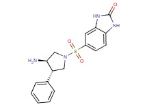 5-{[(3R*,4S*)-3-amino-4-phenylpyrrolidin-1-yl]sulfonyl}-1,3-dihydro-2H-benzimidazol-2-one