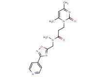 3-(4,6-dimethyl-2-oxopyrimidin-1(2H)-yl)-N-methyl-N-[(3-pyridin-4-yl-1,2,4-oxadiazol-5-yl)methyl]propanamide