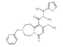 N-[1-(2-furyl)ethyl]-9-methoxy-N-methyl-7-oxo-3-(2-pyridinylmethyl)-1,2,3,4,5,7-hexahydropyrido[1,2-d][1,4]diazepine-10-carboxamide