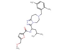N-{1-[7-(2,5-dimethylbenzyl)-6,7,8,9-tetrahydro-5H-[1,2,4]triazolo[4,3-d][1,4]diazepin-3-yl]-3-methylbutyl}-5-(methoxymethyl)-2-furamide