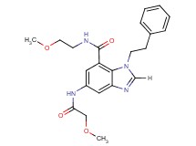 5-[(methoxyacetyl)amino]-N-(2-methoxyethyl)-1-(2-phenylethyl)-1H-benzimidazole-7-carboxamide