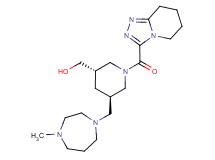 [(3S*,5R*)-5-[(4-methyl-1,4-diazepan-1-yl)methyl]-1-(5,6,7,8-tetrahydro[1,2,4]triazolo[4,3-a]pyridin-3-ylcarbonyl)piperidin-3-yl]methanol