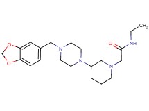 2-{3-[4-(1,3-benzodioxol-5-ylmethyl)-1-piperazinyl]-1-piperidinyl}-N-ethylacetamide dihydrochloride